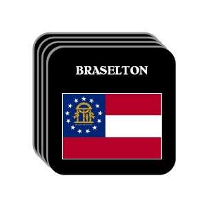  US State Flag   BRASELTON, Georgia (GA) Set of 4 Mini 