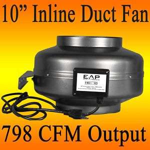 10 Centrifugal Inline Exhaust Fan Duct Blower vortex  