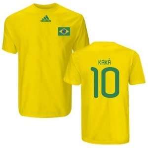  adidas Kaka Brazil Youth #10 Player T Shirt (Youth Small 