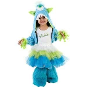   Paradise Grrr Monster Child Costume / Green/Blue   Size Large/X Large