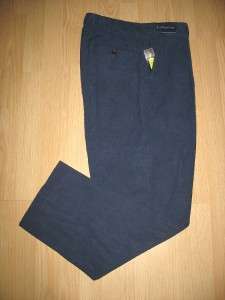 POLO RALPH LAUREN MENS BLUE LINEN SILK DRESS PANTS 34 32 NWT