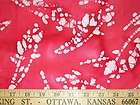 K128 Quilters Batik Red Floral Cotton Fabric BTY Yards