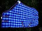 Used Winter Horse Blanket 66 long Royal Blue Quilted  