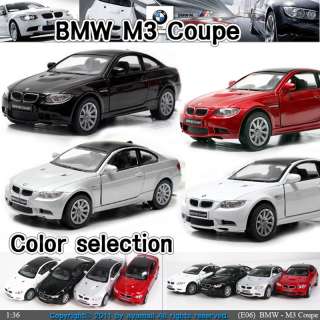 BMW M3 Coupe 136, 5 Color selection Diecast Mini Cars Toys Kinsmart 