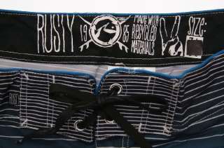 Brand New Rusty 4 Way Blue Mens Boardshort Surf size 38  
