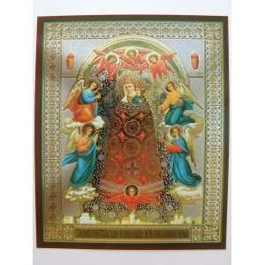 MIND WISDOM ADDING HOLY VIRGIN MARY Orthodox Icon (Lithograph 6x7in 