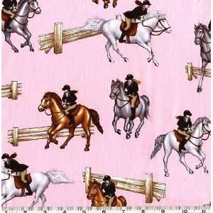  45 Wide Regal Equestrian Pink Fabric By The Yard Arts 