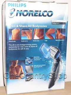 Norelco BG2020 Bodygroom Wet/Dry Mens Body Shaver NEW  