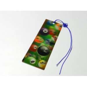  Pool Balls 3 D Bookmark with Tassel