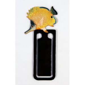   Handpainted Yellow Tropical Fish Bookmark (Set Of 12)