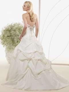   Scoop Ivory Custom Bridal Wedding Dress/Gown Size Free NEW♥  