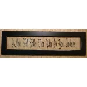    Personalized Glass Framed Sign   Never Taller 
