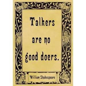   inch x 6 inch (20cm x 15cm) Print Shakespeare Talkers