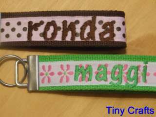 Monogrammed Key Fob, Chain, Ring, Tag Personalized  