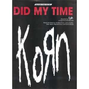  Sheet Music Did My Time Korn 187 