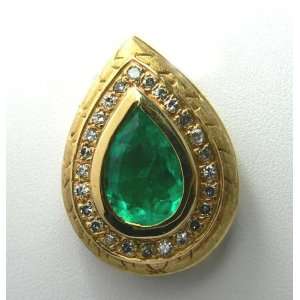 Colombian Emerald & Diamond Pendant 2.53 Cts