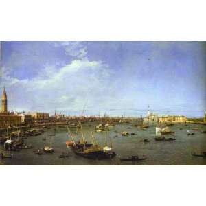   Oil Reproduction   Canaletto   24 x 14 inches   The Basin of St. Mark