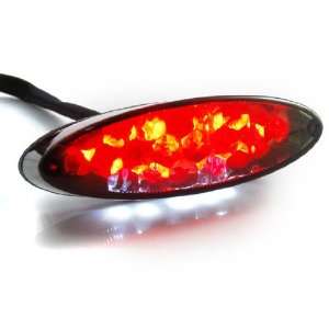  Super Bright LED Amber Red 3 wires Motorcycle Brake Tail 