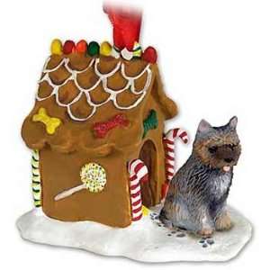 Brindle Cairn Terrier Gingerbread House Christmas Ornament 