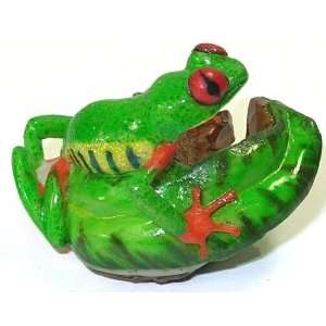  Red Eye Tree Frog Tagua Carving