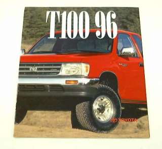1996 96 Toyota T100 Pickup Truck BROCHURE Xtracab  