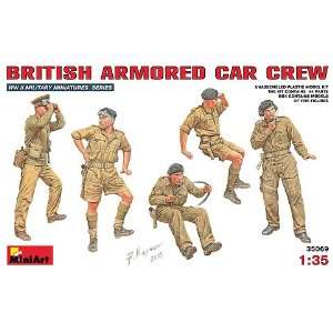  British Armored Car Crew (5) 1 35 Miniart Toys & Games