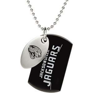   Jacksonville Jaguars Team Logo Double Dog Tag Pendant w/chain Jewelry