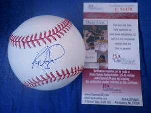 RYAN HOWARD Signed OML Baseball JSA Sweet Spot Autograph Philadelphia 