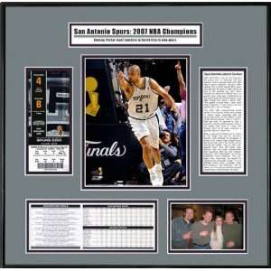  San Antonio Spurs   Tim Duncan   2007 NBA Champions Ticket 