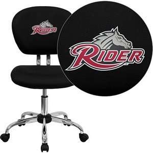  Rider University Broncs Embroidered Black Mesh Task Chair 
