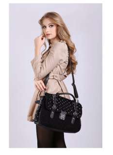 College Lady Satchel Knit Style Handbag Shoulder Bag 3 Colors SB399 