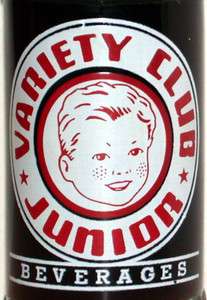 Rare ACL soda pop bottle VARIETY CLUB JUNIOR boy pic OH  