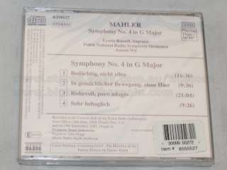 MAHLER SYMPHONY NO.4 IN G MAJOR, NEW SEALED CD  