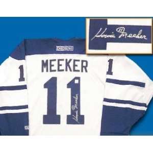 Howie Meeker autographed Hockey Jersey (Toronto Maple Leafs)  