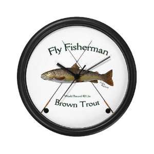 Brown Trout Sports Wall Clock by 