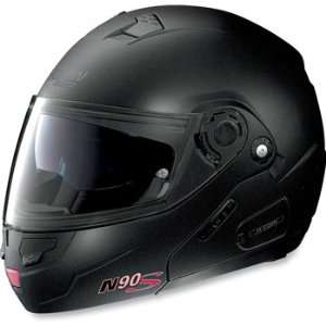 Nolan N90 Special N Com Modular Motorcycle Helmet Black Graphite Large 