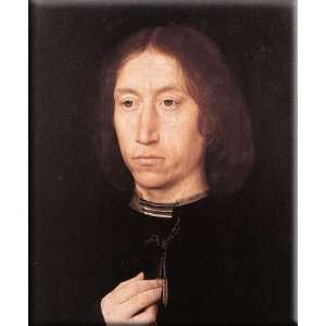   of a Man 25x30 Streched Canvas Art by Memling, Hans