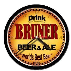  BRUNER beer and ale cerveza wall clock 