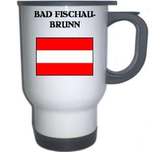  Austria   BAD FISCHAU BRUNN White Stainless Steel Mug 