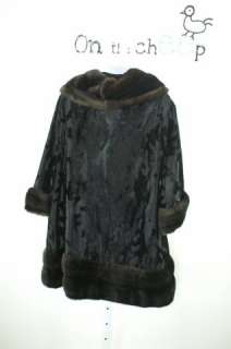 Vintage Tocci Tissavel Faux Fur Swing Coat  