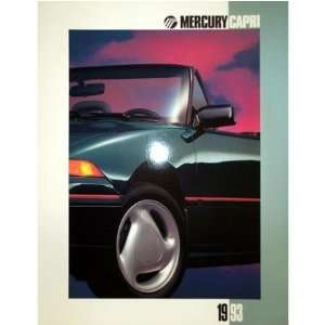    1993 MERCURY CAPRI Sales Brochure Literature Book Automotive