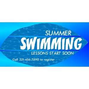 3x6 Vinyl Banner   Swimming Lesson Registration 