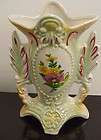 Vase, Ceramic Flowered, Made in Brazil, Victorian Style, Vase SADT 2 