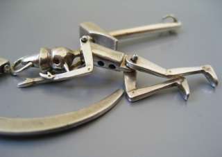 Hammer & Sickle & Pinocchio 14k White Gold pendant  