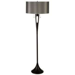  Soiree Floor Lamp by Lights Up  R061999   Shade  Ivory 