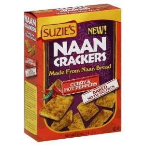 Suzies Crackers Cracked Red Pepper Naan Grocery & Gourmet Food
