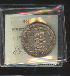 1958 Canada Silver Dollar ICCS MS62 CS85  
