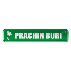   PRACHIN BURI ST  STREET SIGN CITY THAILAND