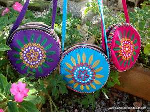 Bright Colorful Embroidered Girls Purse Bag  3 Colors  