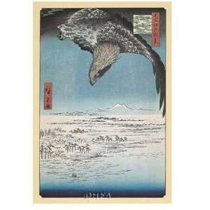  Eagle Flying Over The Fukagama District Poster Print